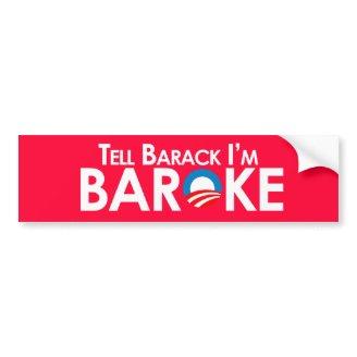 Bumper Stickers on Anti Obama Baroke Bumpersticker P128884531265019448tmn6 328 Jpg